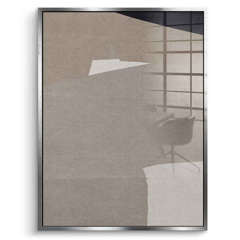 DOTCOMCANVAS® Acrylglasbild Afternoon-1 - Acrylglas, Acrylglasbild Afternoon-1 beige moderne abstrakte Kunst Druck Wandbild