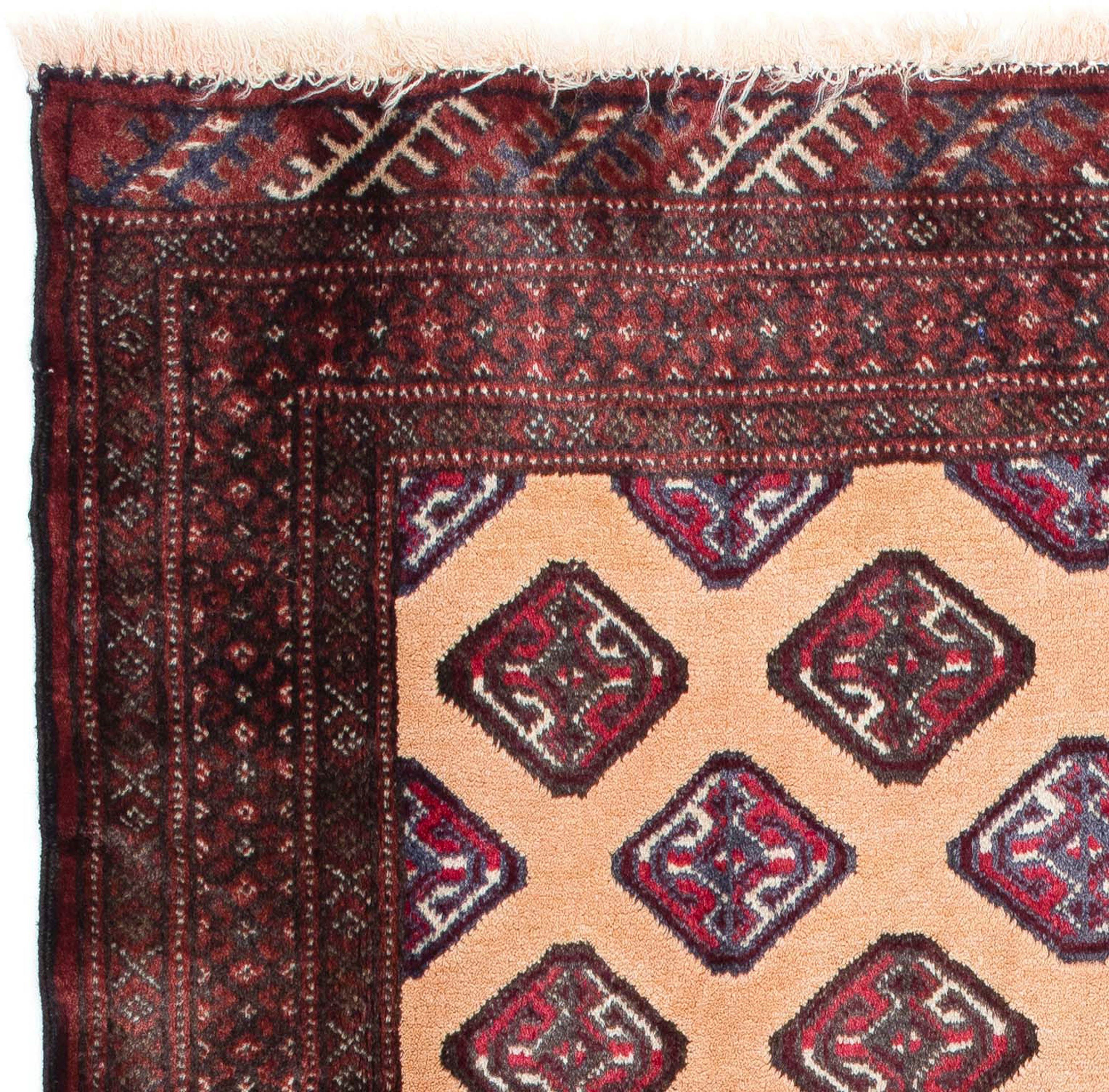 Orientteppich Belutsch 8 Zertifikat - 143 Höhe: Einzelstück Handgeknüpft, - rechteckig, mm, hellbraun, x cm mit Wohnzimmer, 116 morgenland