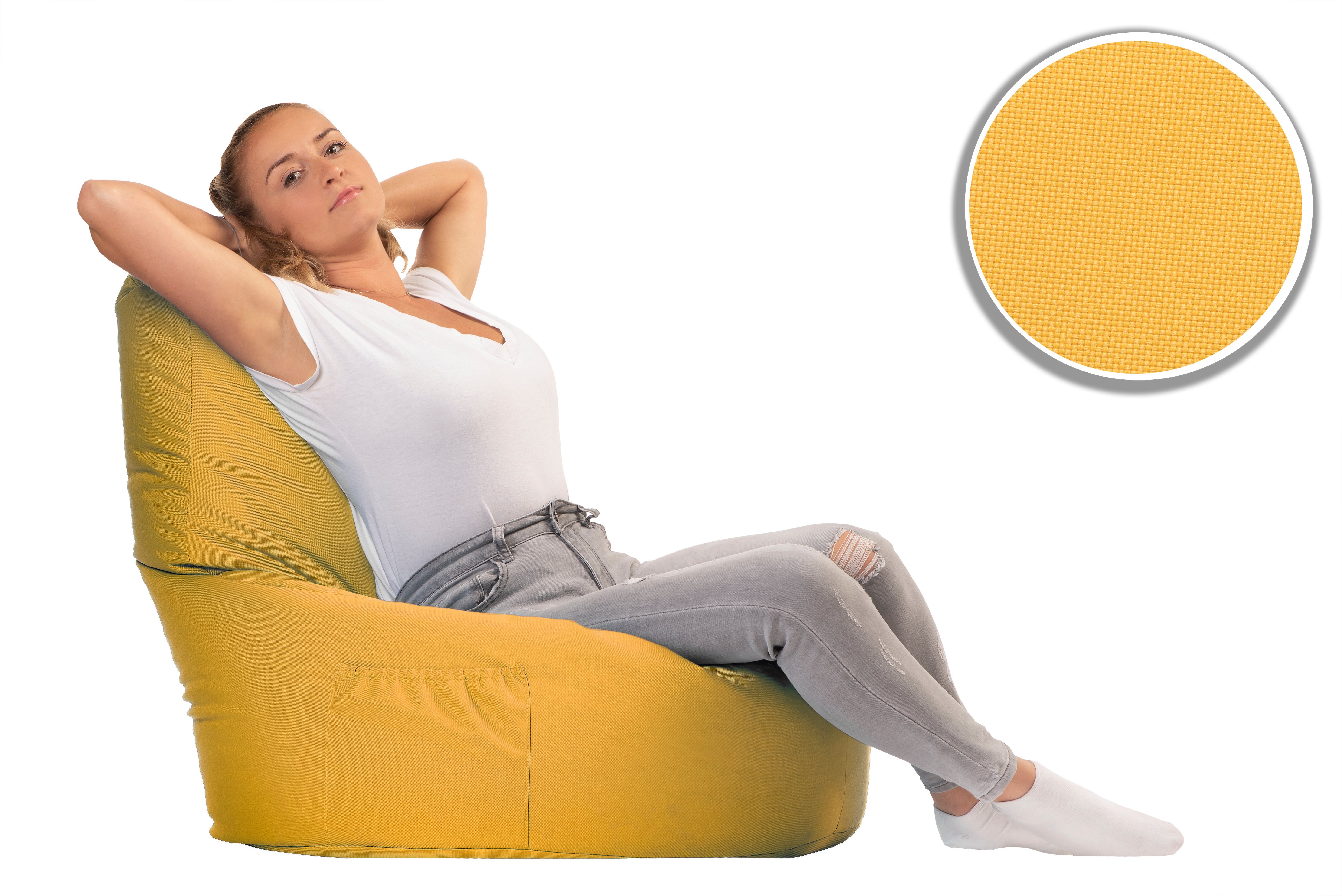 sunnypillow Sitzsack Gaming Sitzsack XXL mit Styropor Füllung für Kinder & Erwachsene