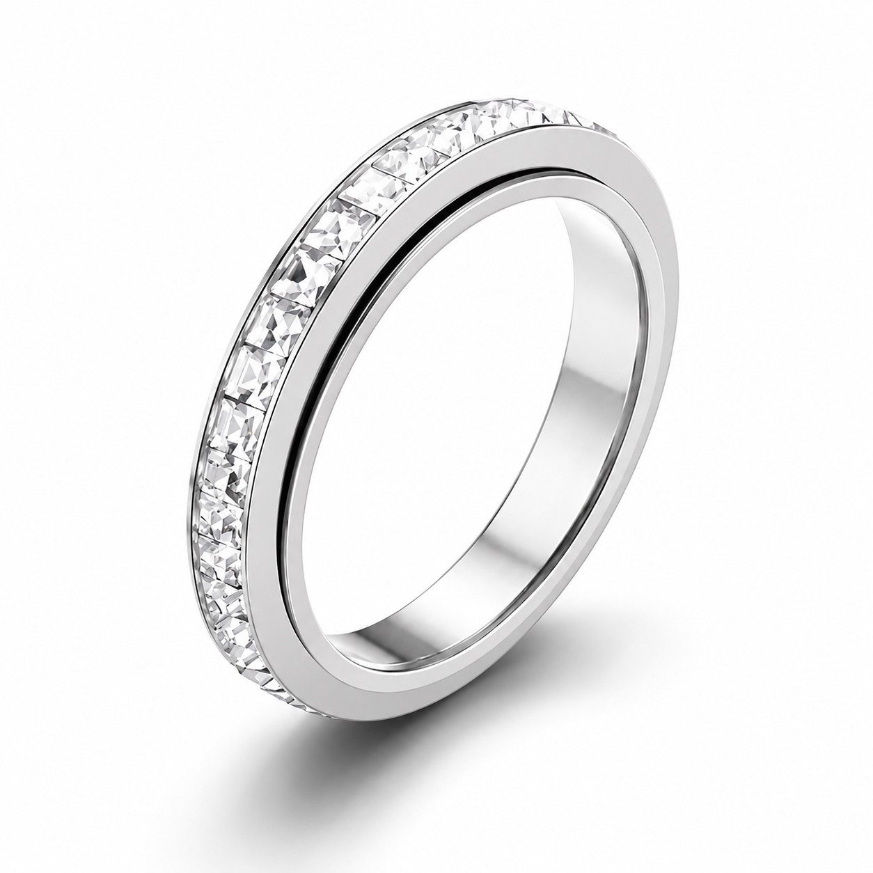 Eyecatcher Fingerring Anti Stress Ring gold oder silber mit Edelsteinen