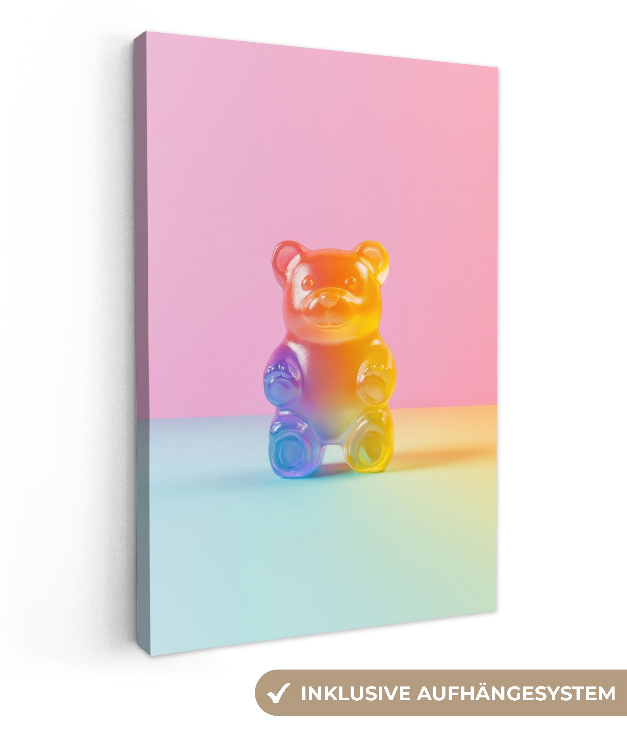 OneMillionCanvasses® Leinwandbild Pastell - Bonbon, Fotodruck (1 St), Leinw günstig online kaufen