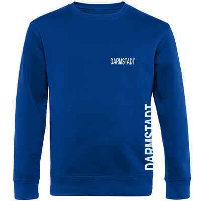 multifanshop Sweatshirt Darmstadt - Brust & Seite - Pullover