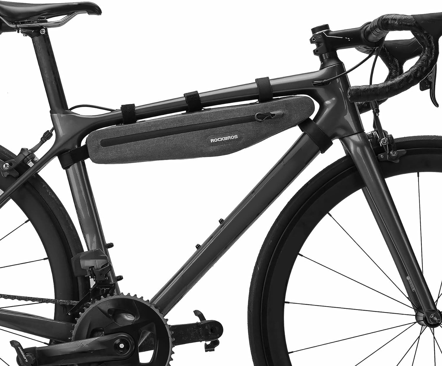 ROCKBROS Fahrradtasche 100% Wasserdicht Fahrrad Rahmentasche, Oberrohrtasche Dreiecktasche für MTB Rennrad E-Bike 1,5L