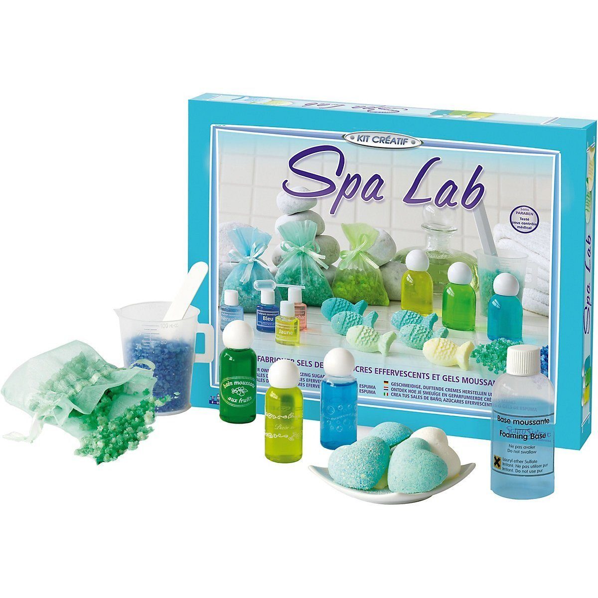 SentoSphere Kreativset Kreativ-Kit Spa Lab zum selbst herstellen von Wellness Zubehör