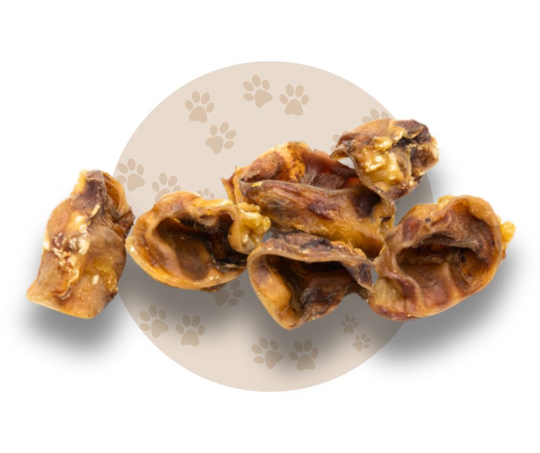 Warnick´s Tierfutterservice Schweineohrmuscheln getrocknet - natürlicher, energiereicher Kausnack, Snack für: Hunde