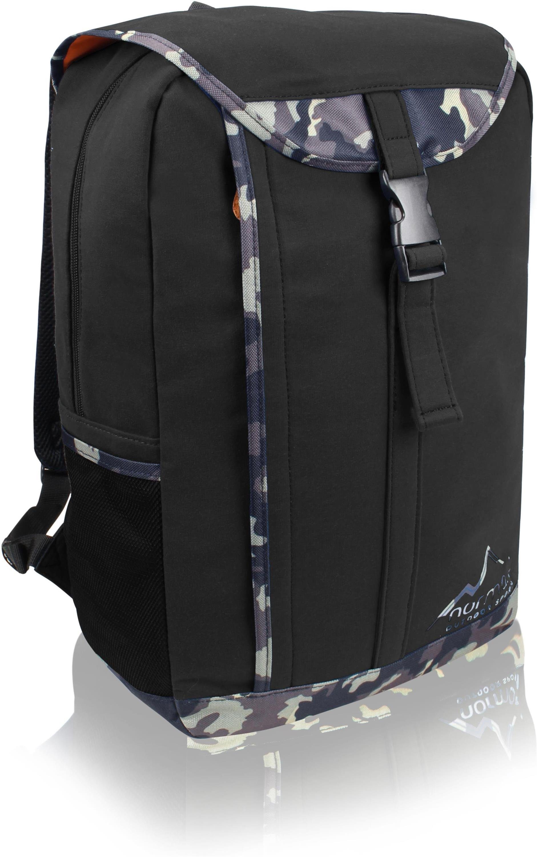 normani Daypack Rucksack Freshman, Schulrucksack mit vielen Fächern