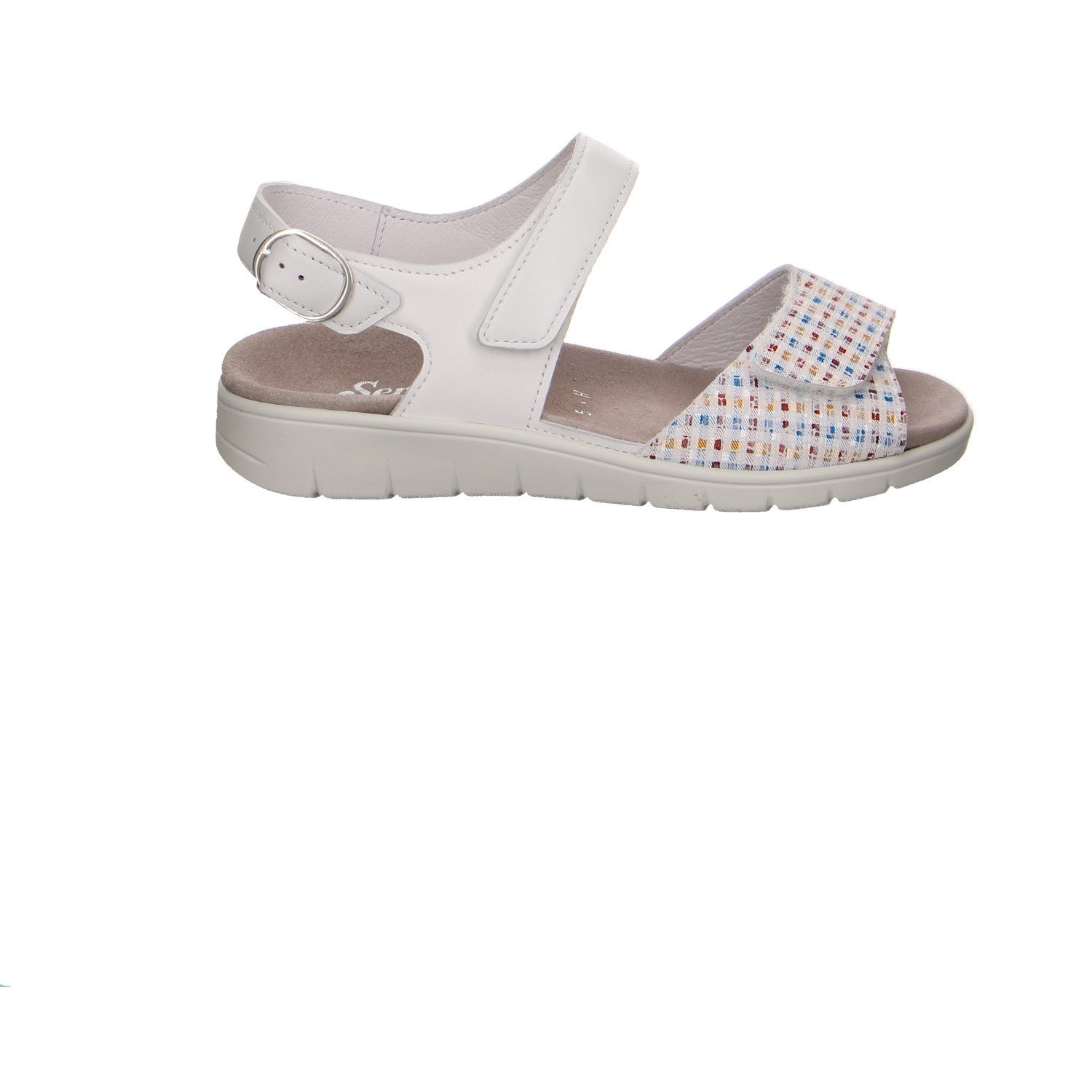 Semler Semler Mosaik/soft-n. Leder Comfort Sandale weiss Trekkingsandale