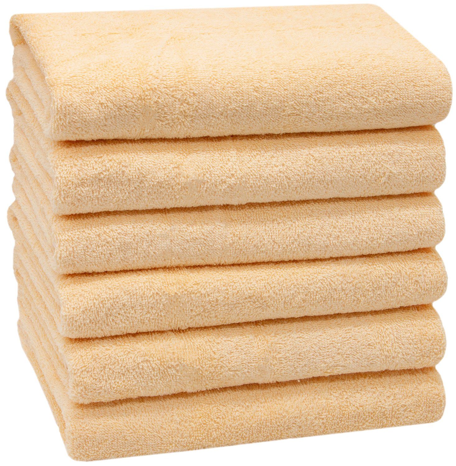 Handtuch 2er Pack 50x100 cm 100% Baumwolle Beige 