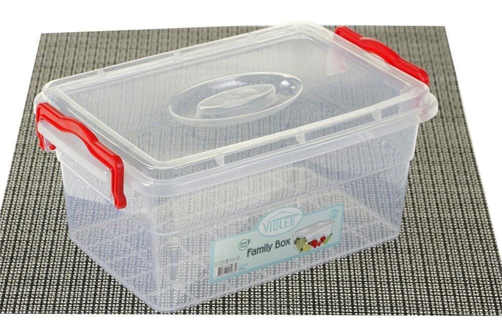 Dekonaz Aufbewahrungsbox Kunststoff-Aufbewahrungsbox 2,7 Liter (1 günstig online kaufen