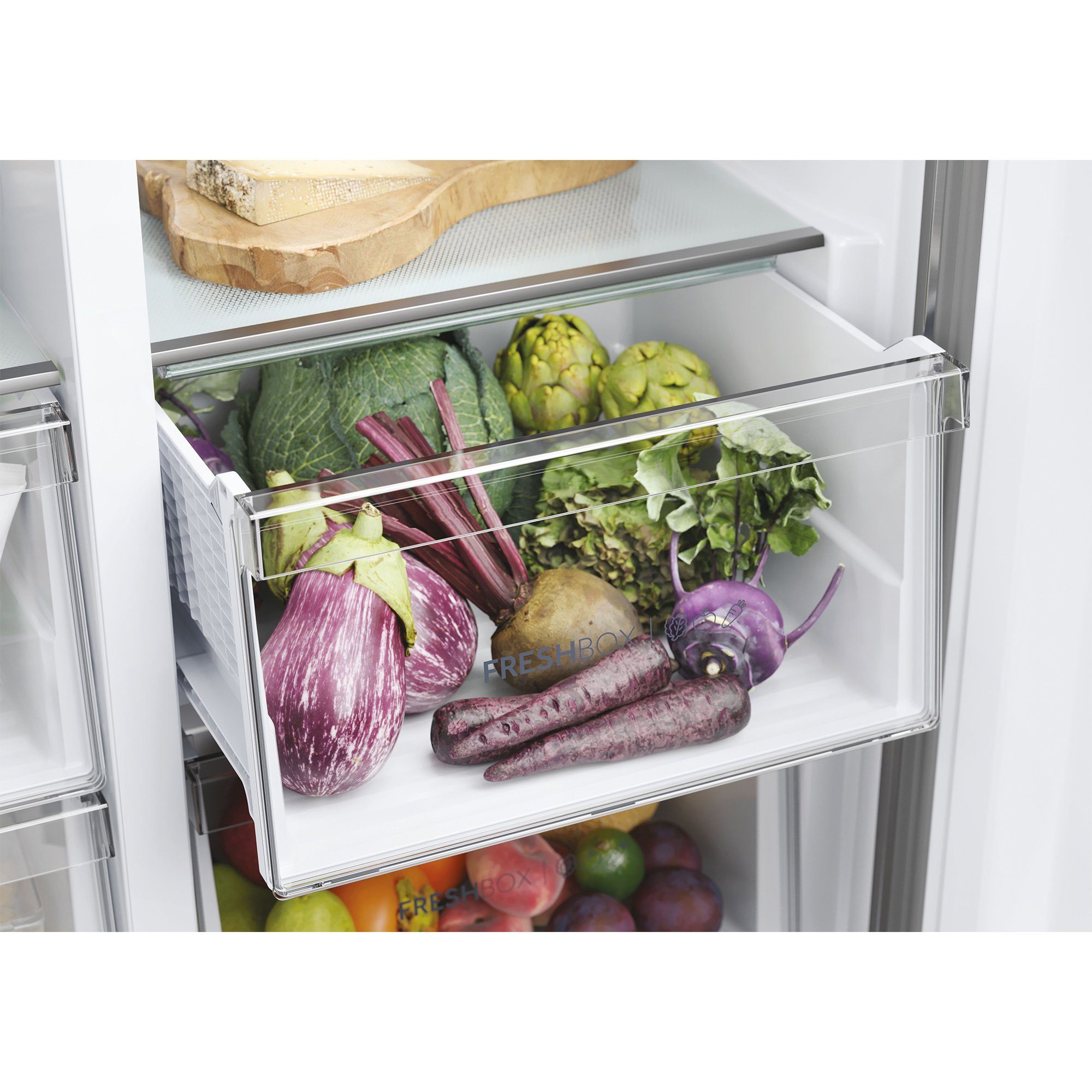 Haier Side-by-Side Front aus Edelstahl HSR5918DWMP, 177.5 cm hoch, 90.8 cm breit, Total NoFrost, Waserdispenser mit Tank, XL-Slim-Line, Multi-Airflow – Bild 4 von 5