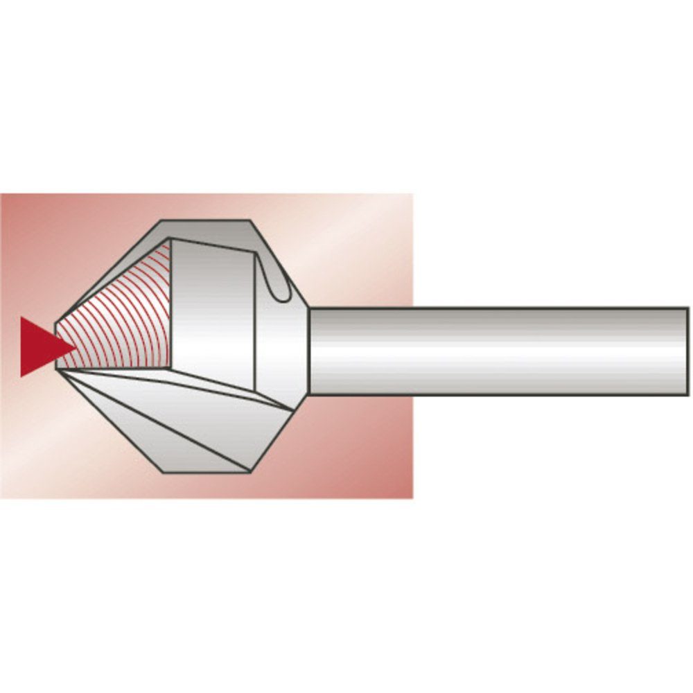 Exact Senkbohrer Exact 05555 12.4 1 Zylinderschaft Kegelsenker St. TiN mm HSS