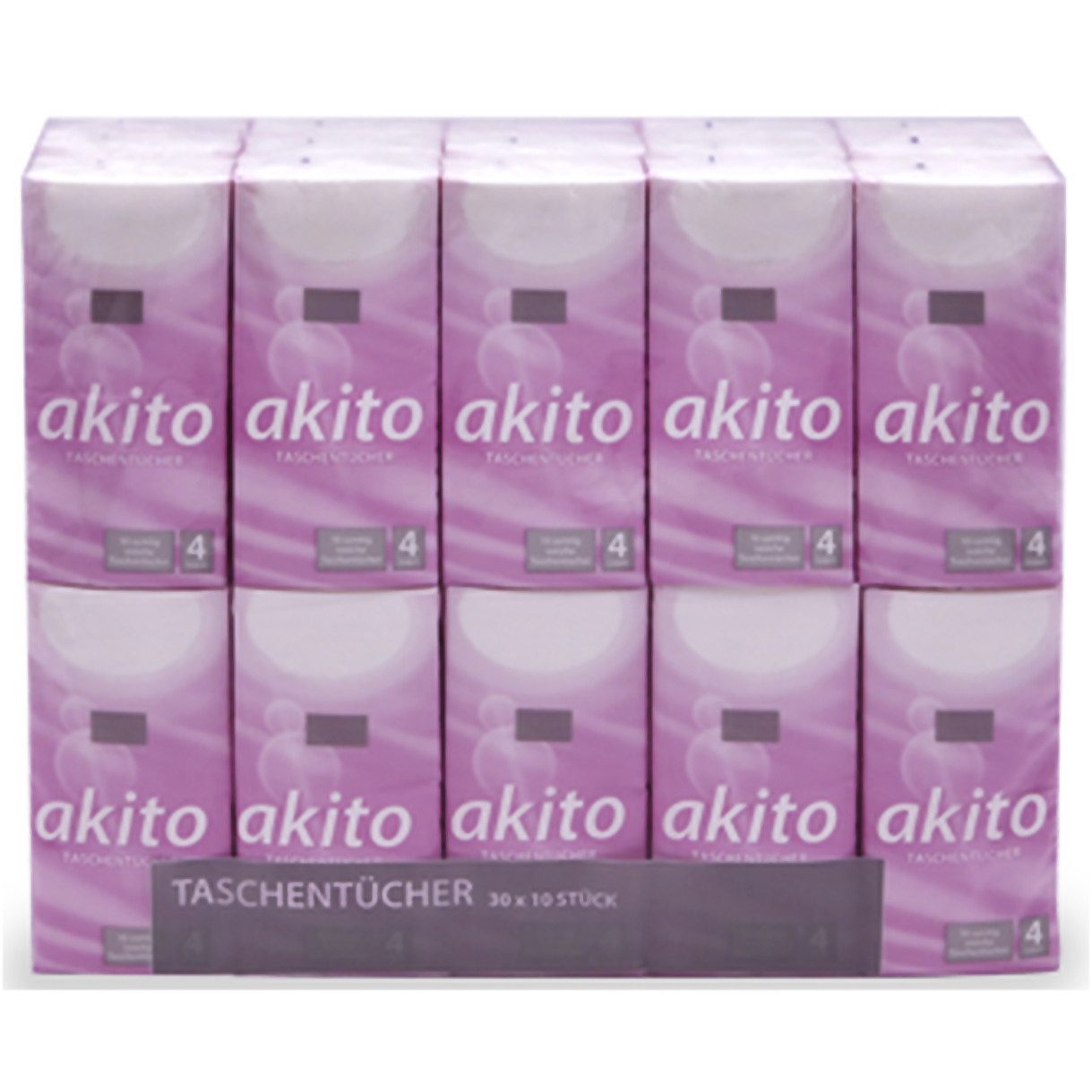 Fripa Taschentuch Taschentücher AKITO 4-lagig hochweiß