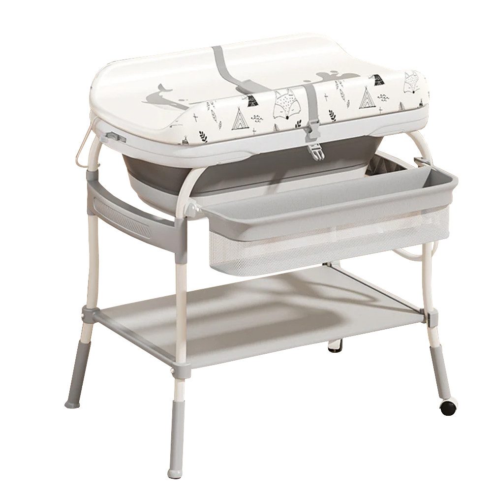 Divit Kinderregal Babybadewanne / Wickeltisch BW2 2 in 1 Set Badewanne mit Wickeltischau