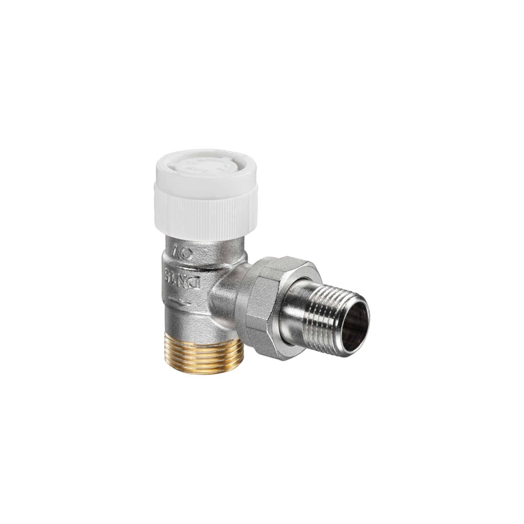 Oventrop Thermostatventil Oventrop Thermostatventil Baureihe AV 9 DN 15, Eck, Messing vernickelt