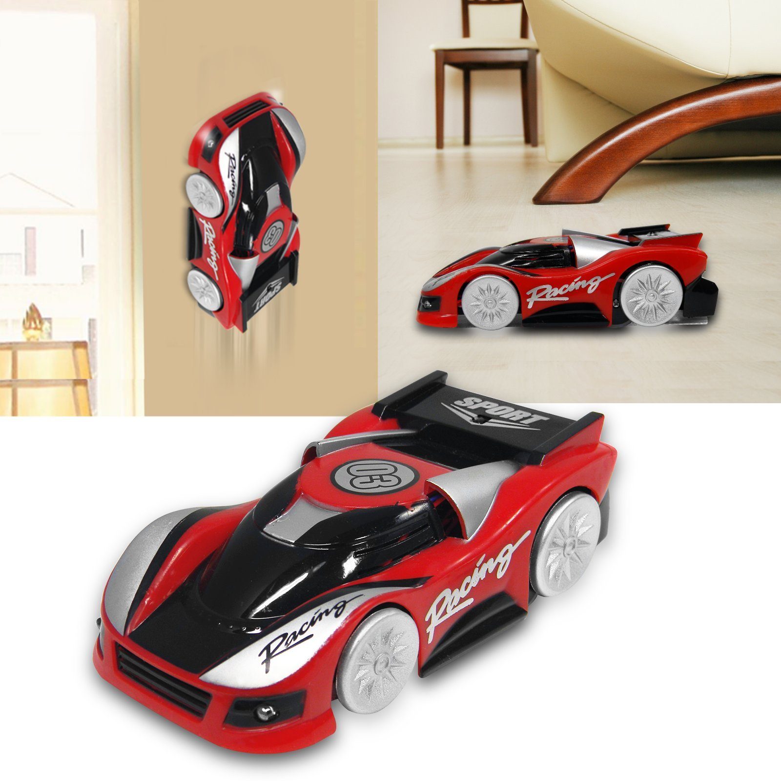 EAXUS RC-Auto Climb Car Ferngesteuertes Auto - Wall Climber, Spielzeugauto Fährt Wände und Decken Entlang