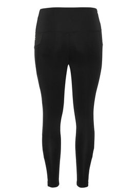 JETTE SPORT Leggings mit Reflective-Logo-Print