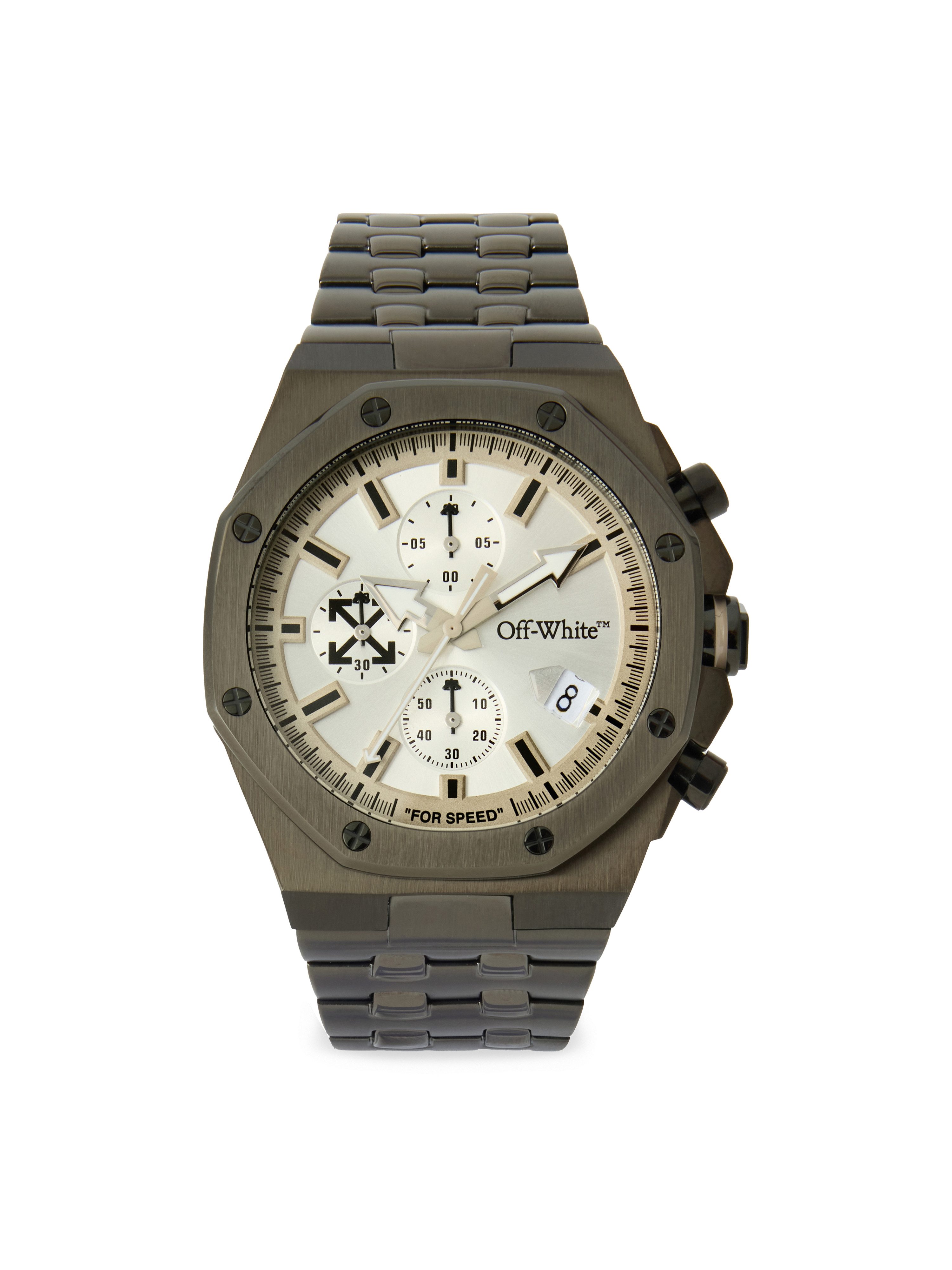 OFF-WHITE Chronograph HIGH FREQUENCY OW1G023M0095, Quarzuhr, Armbanduhr, Herrenuhr, Edelstahlarmband, analog