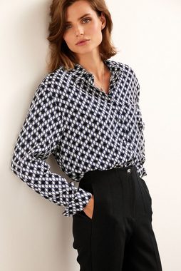 Next Satinbluse Langes Shirt im Utility-Look (1-tlg)