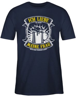 Shirtracer T-Shirt Ich liebe es wenn meine Frau mich Bier trinken lässt Herren & Männer Geschenke
