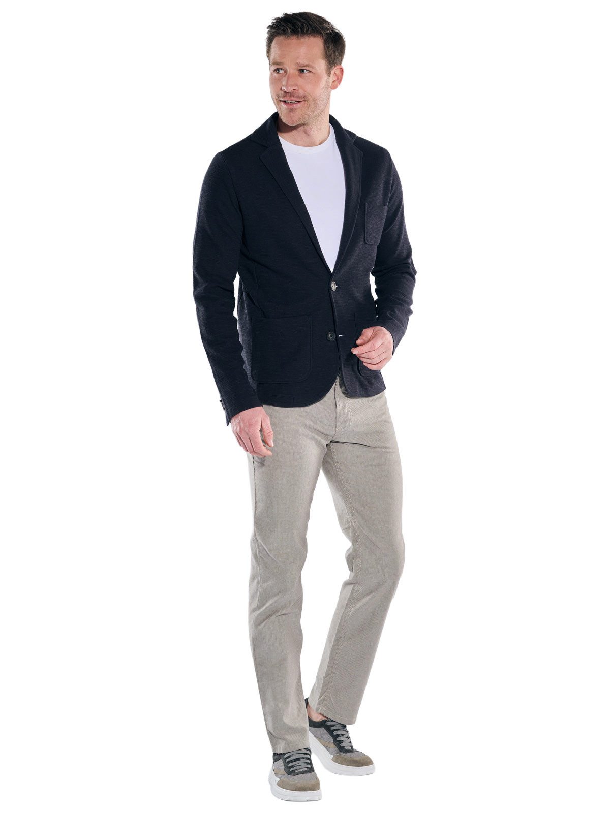 Engbers Sweatshirt Herren Sweat-Sakko, Saphirblau