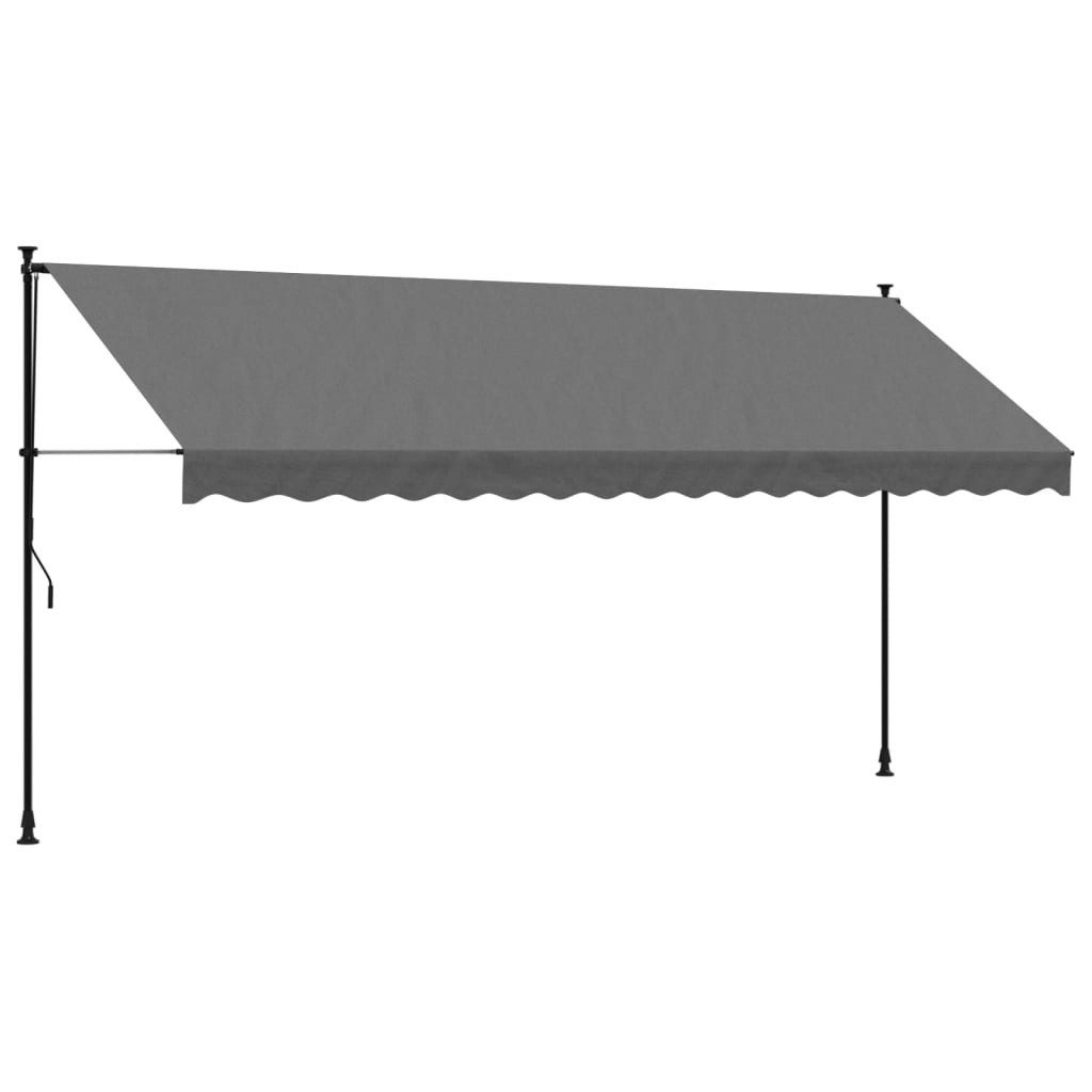 vidaXL Markise Sonnenschutz Einziehbar Anthrazit 400x150 günstig online kaufen