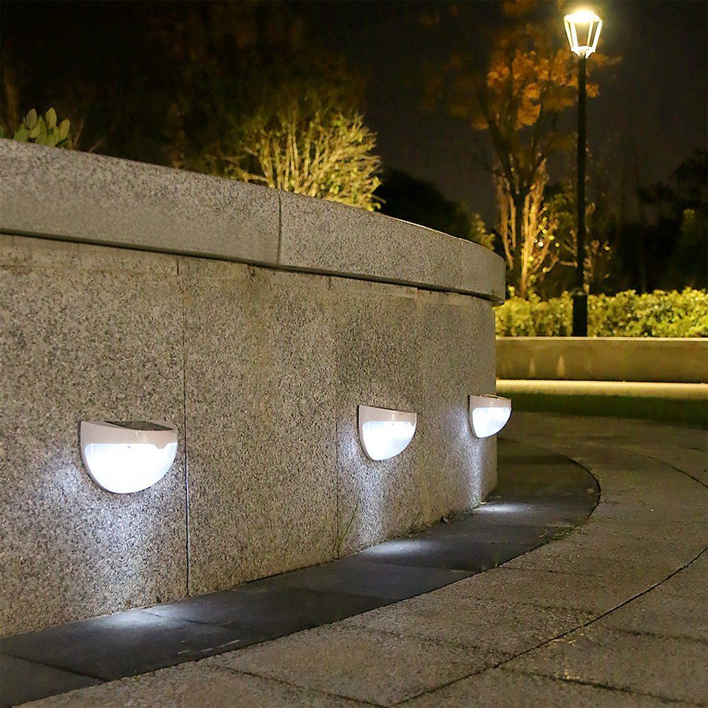 4 für Außen Wandleuchte zggzerg Solarleuchte Außen-Wandleuchte Garten, Stück