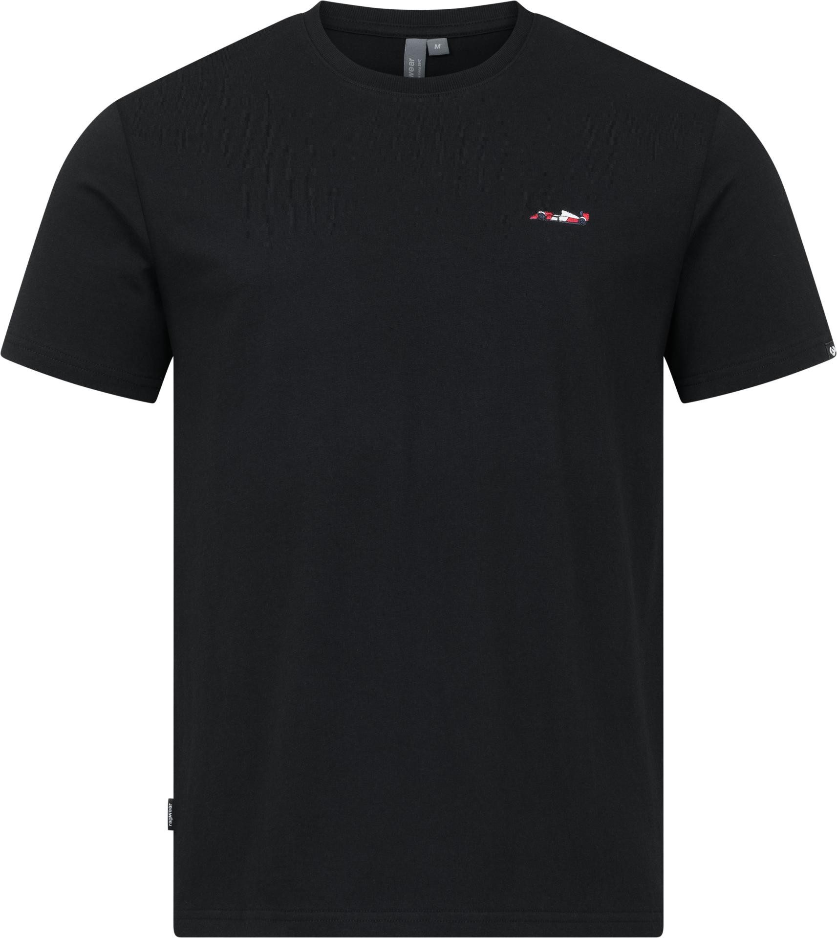 Ragwear T-Shirt Samms G Gots YOUMODO Kurzärmliges Shirt mit Rennwagen-Stickerei