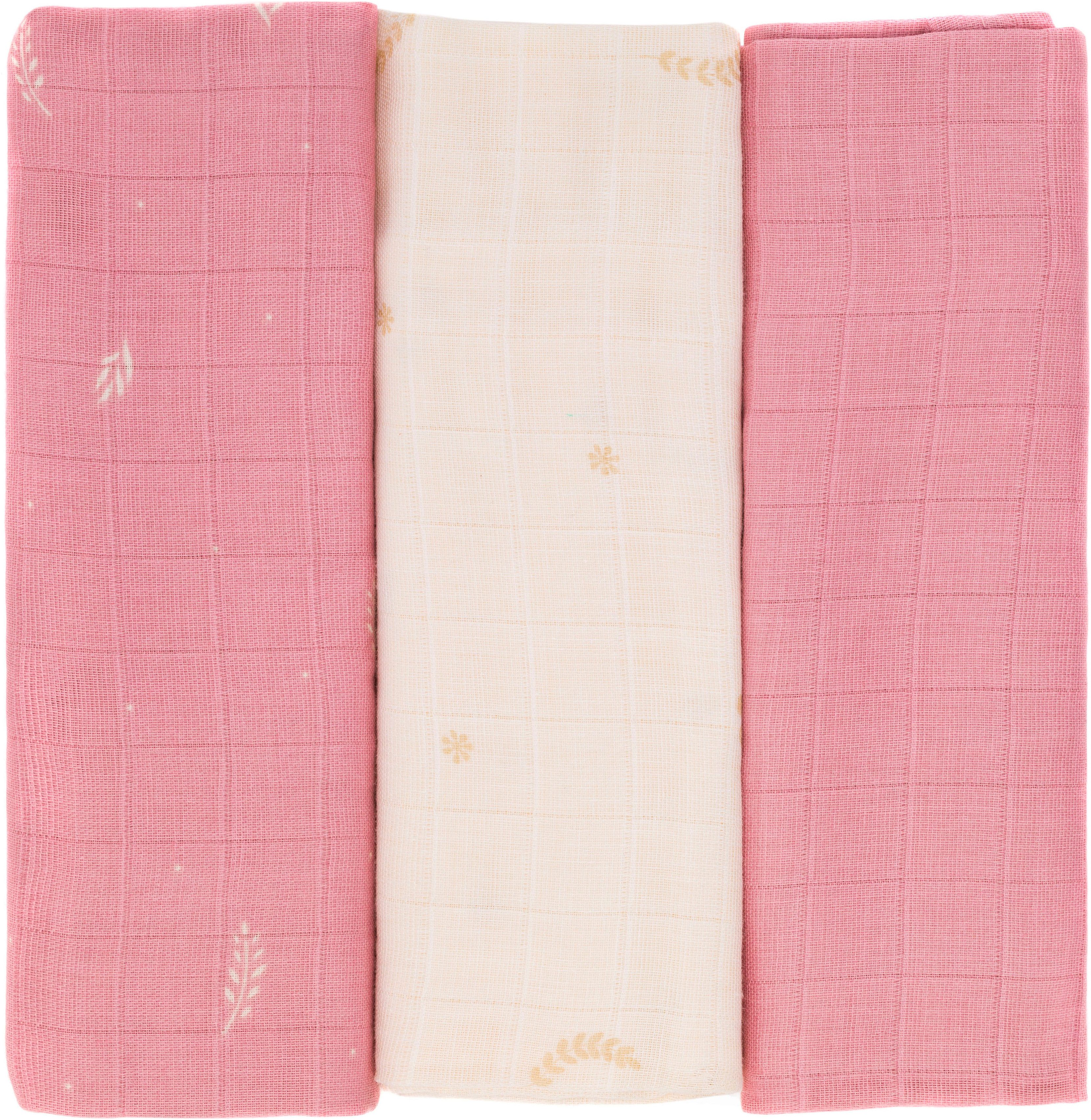 Fillikid Stoffwindeln Mullwindeln, Blumen (Set, 3-St)