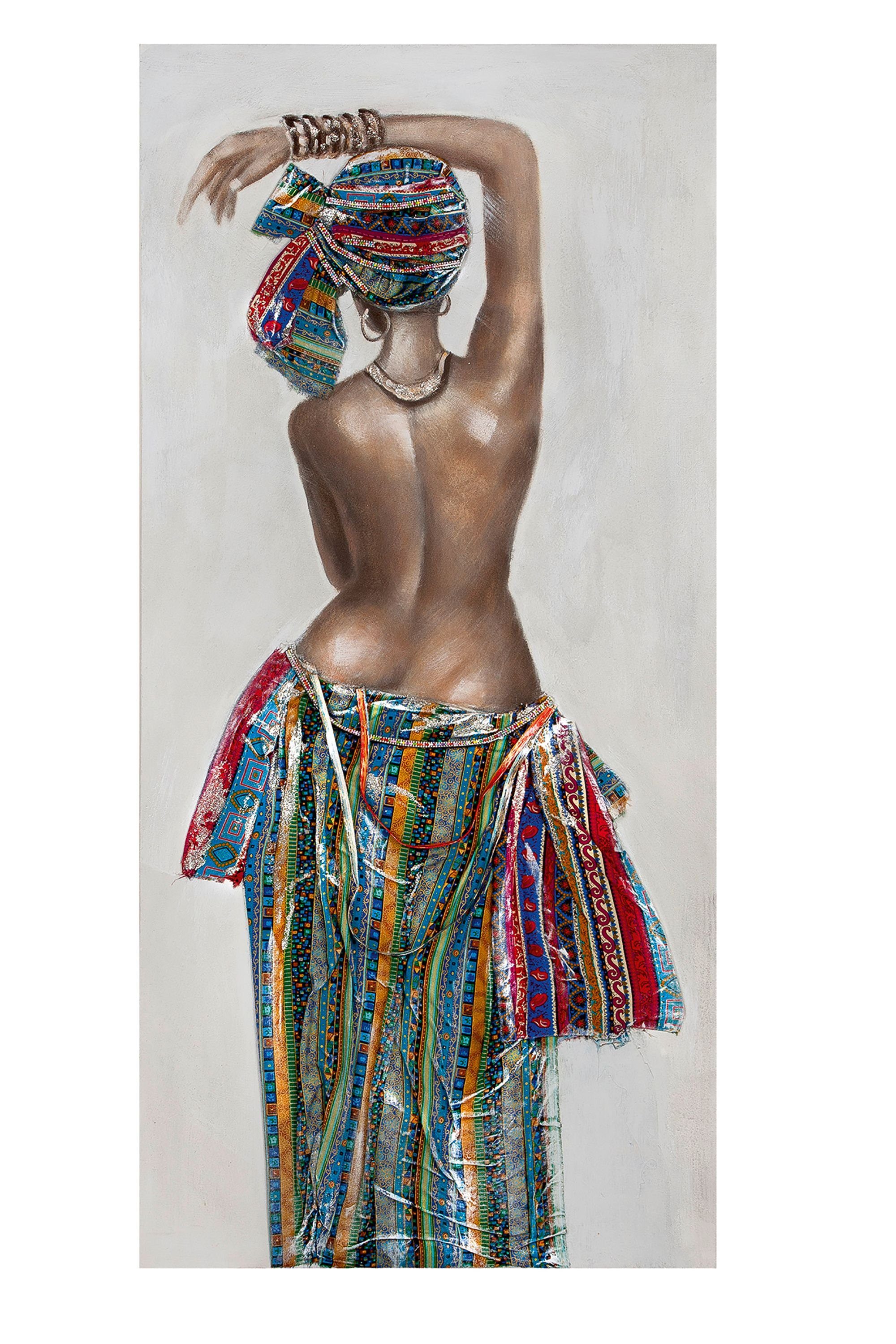 GILDE Bild GILDE Bild Afrikanische Schönheit - mehrfarbig - H. 149cm x B. 70cm