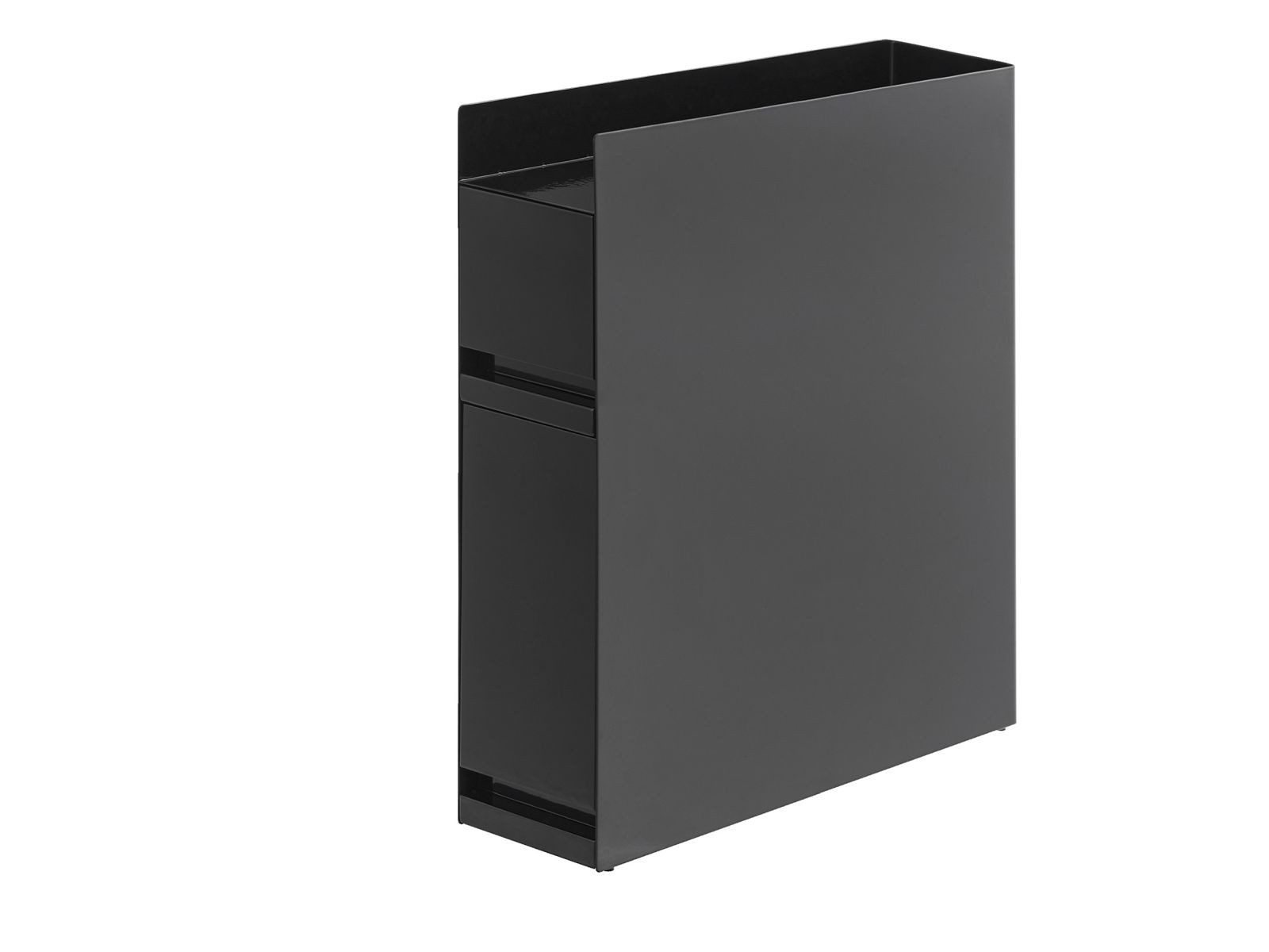 Yamazaki Küchenregal Tower Küchenablage Gewürzregal schmal Metall mit 2 Auszügen, platzsparend, als Gewürzregal in der Küche, schmal, Metall Regal