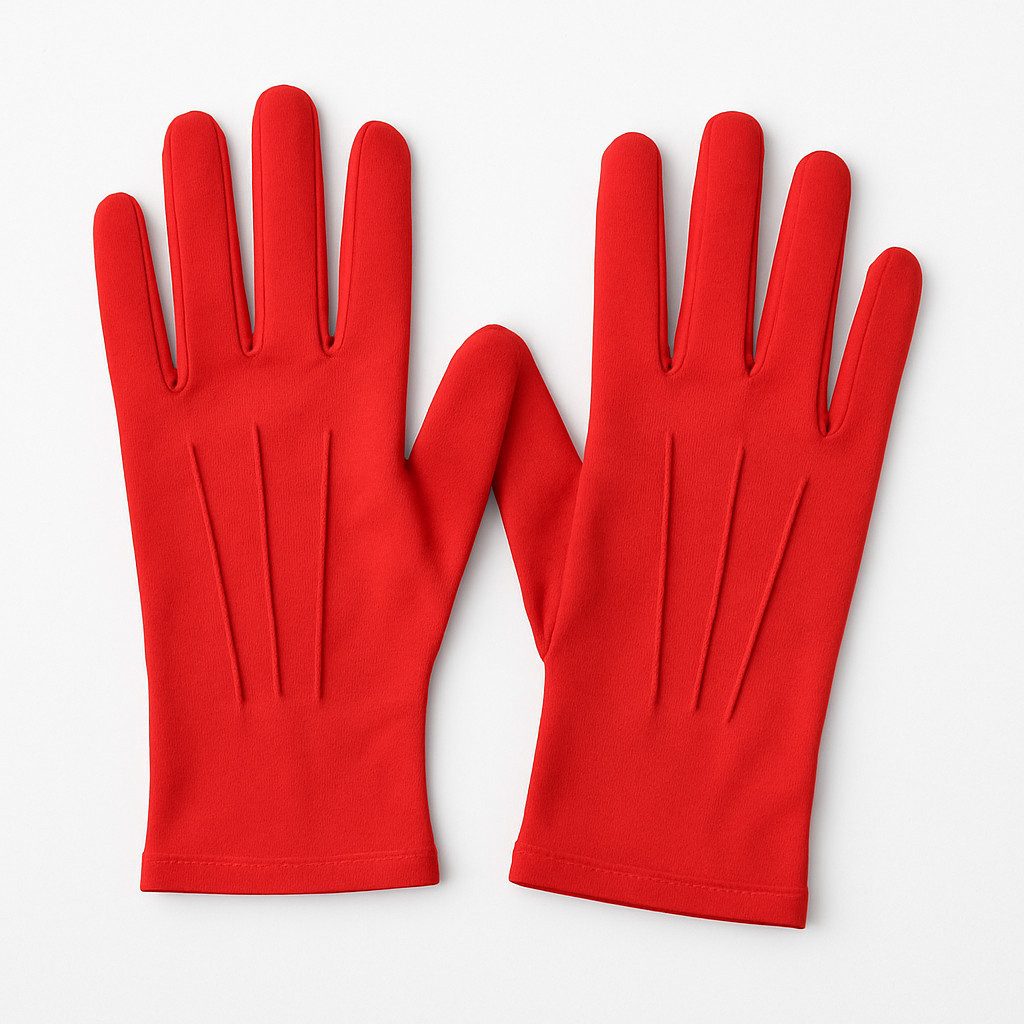 Widmann S.r.l. Fleecehandschuhe Rote Перчатки kurz Kostümzubehör für Karneval, Fasching & Theater Auffällig, klassisch, vielseitig
