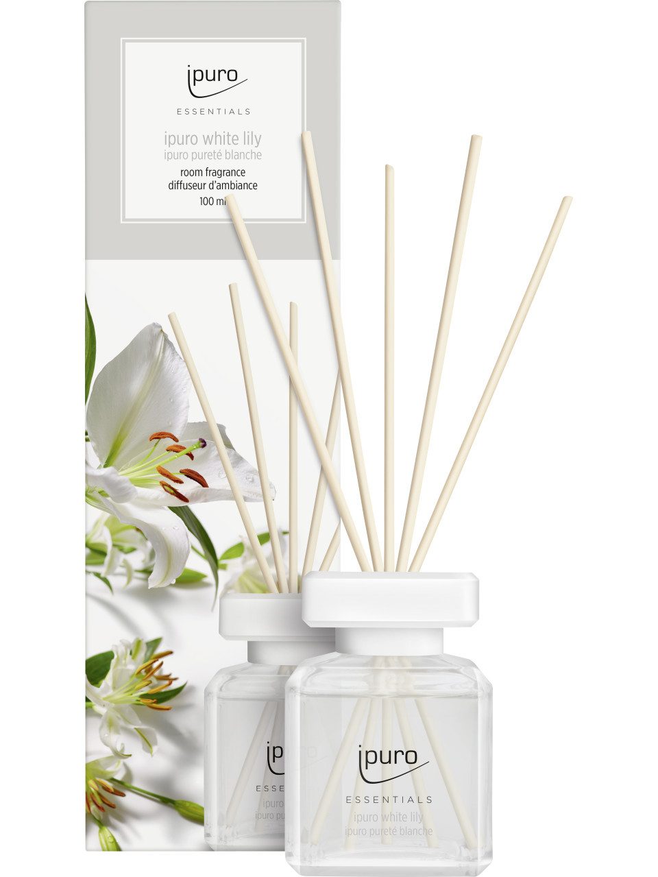 IPURO Raumduft ipuro ESSENTIALS Raumduft White Lily 100 ml