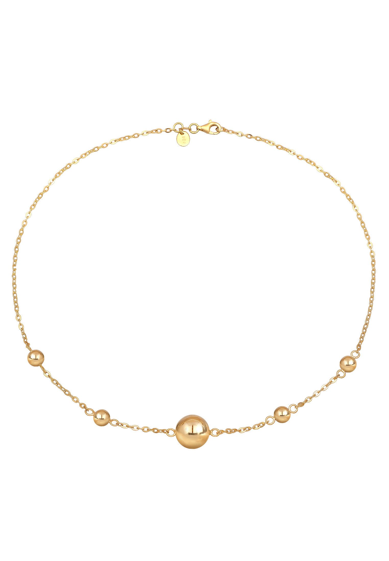 Elli Premium Kette mit Anhänger Kugel Elemente 925 Sterling Silber, Kugel günstig online kaufen