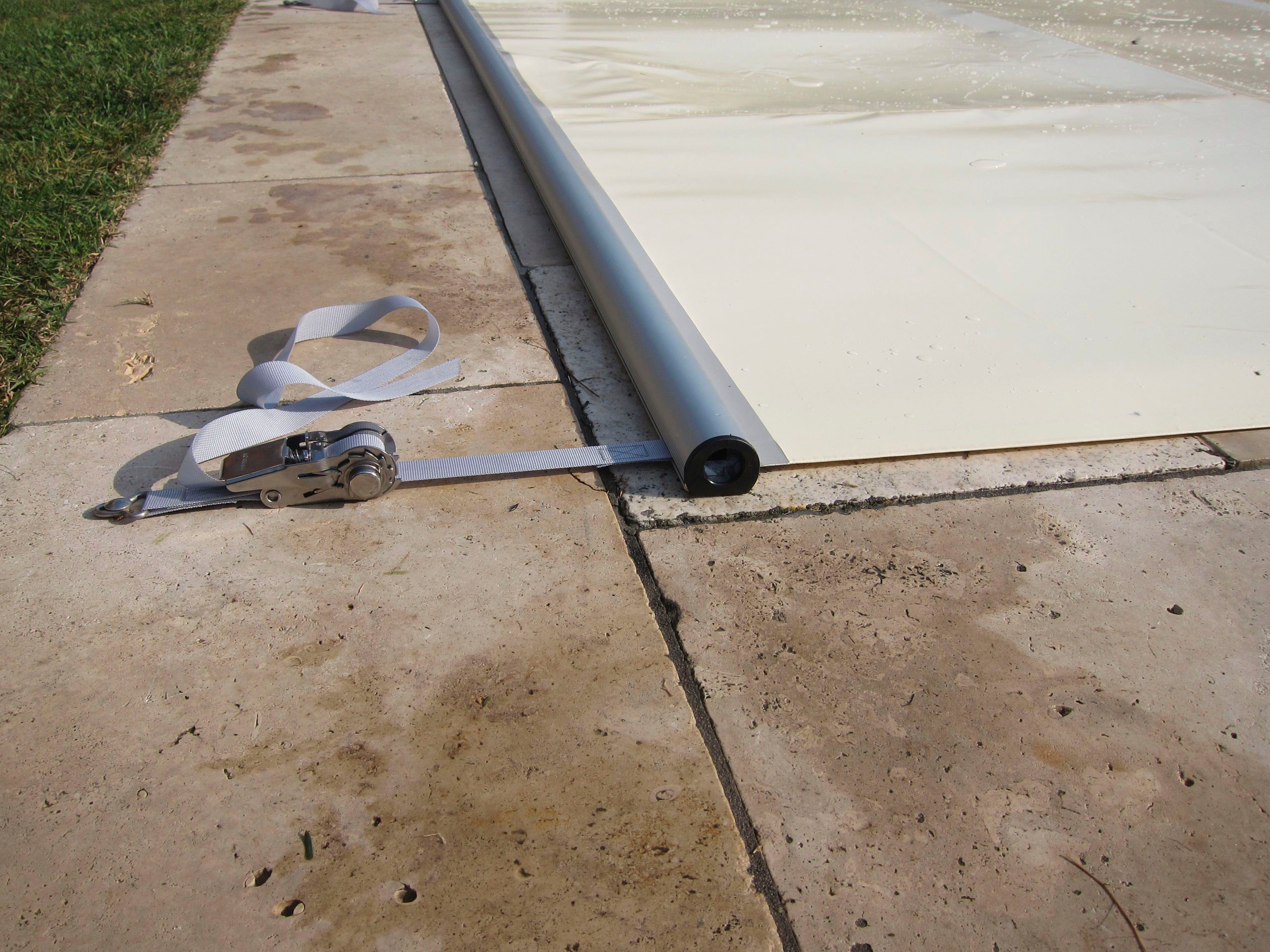 KWAD Pool-Abdeckplane FLEX für Pools der Größe 8,0 x 4,0 m, in verschiedenen Farben