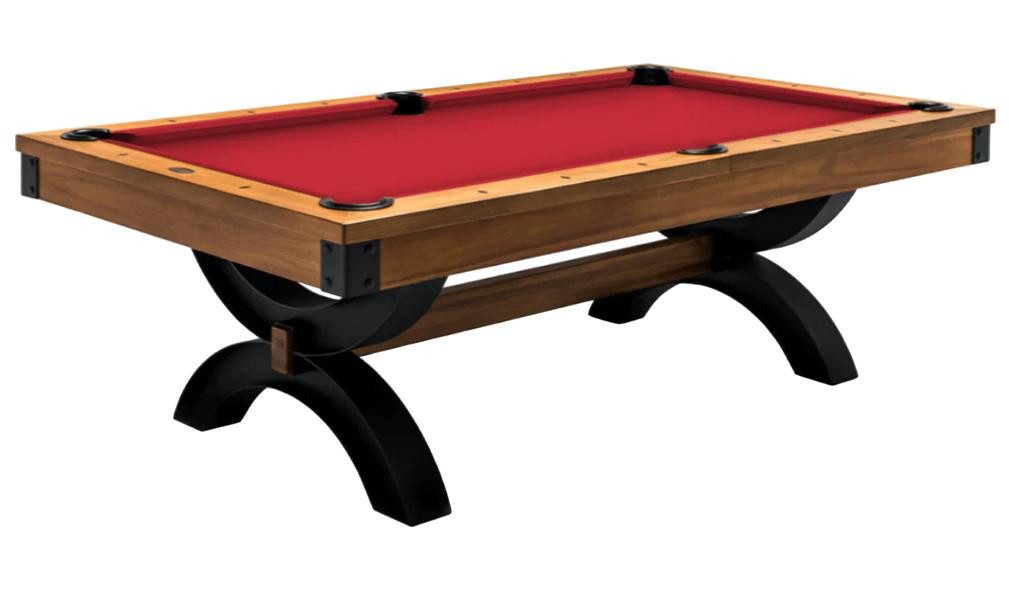 Billardtisch Billardtisch mit brauner Spieloberfläche für Turniere und Zuhause