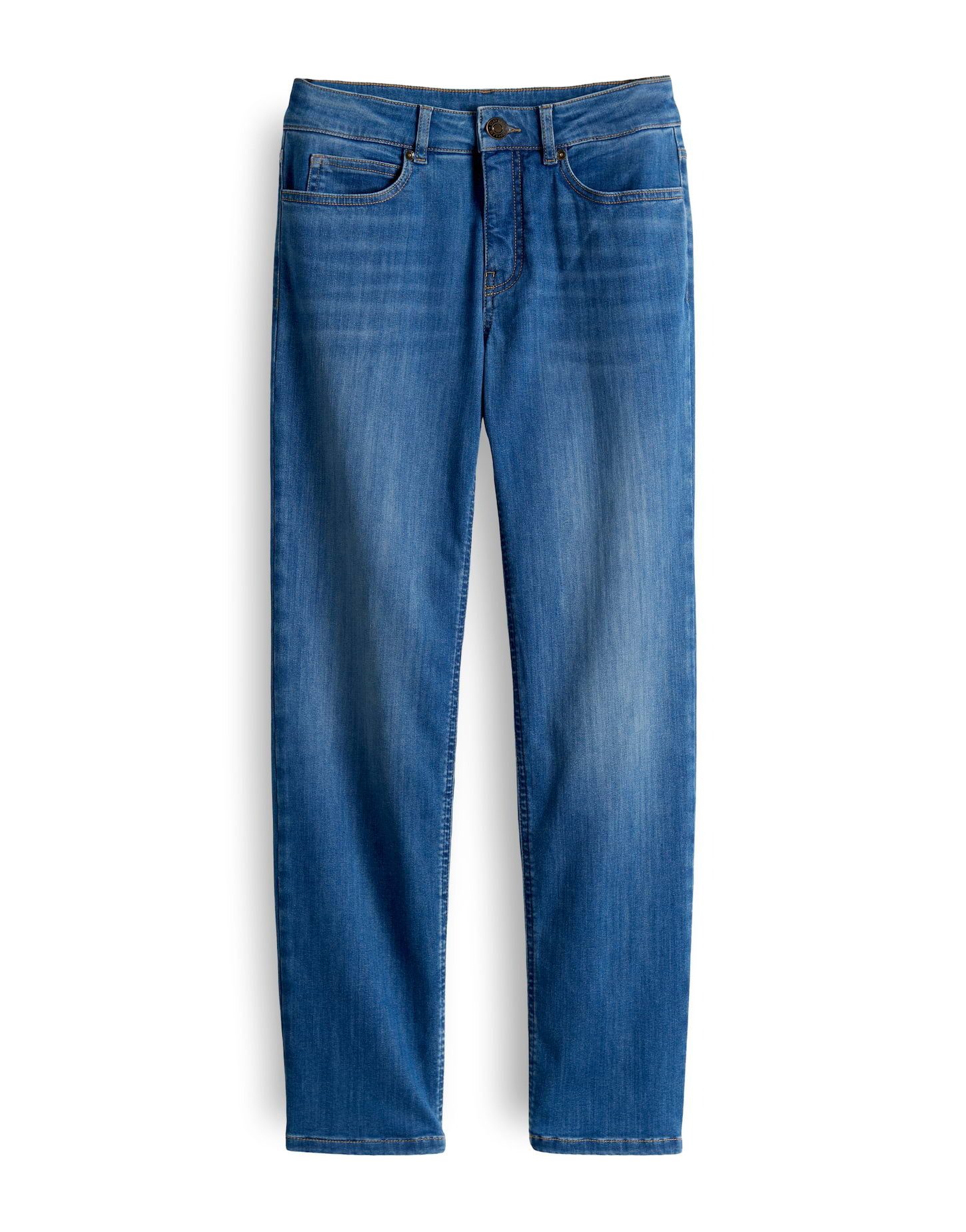 OPUS PANTS Slim-fit-Jeans MELLY BASE Slim Jeans mit Powerstretch Mid Rise Vielseitig kombinierbar für Looks – Bild 2 von 5