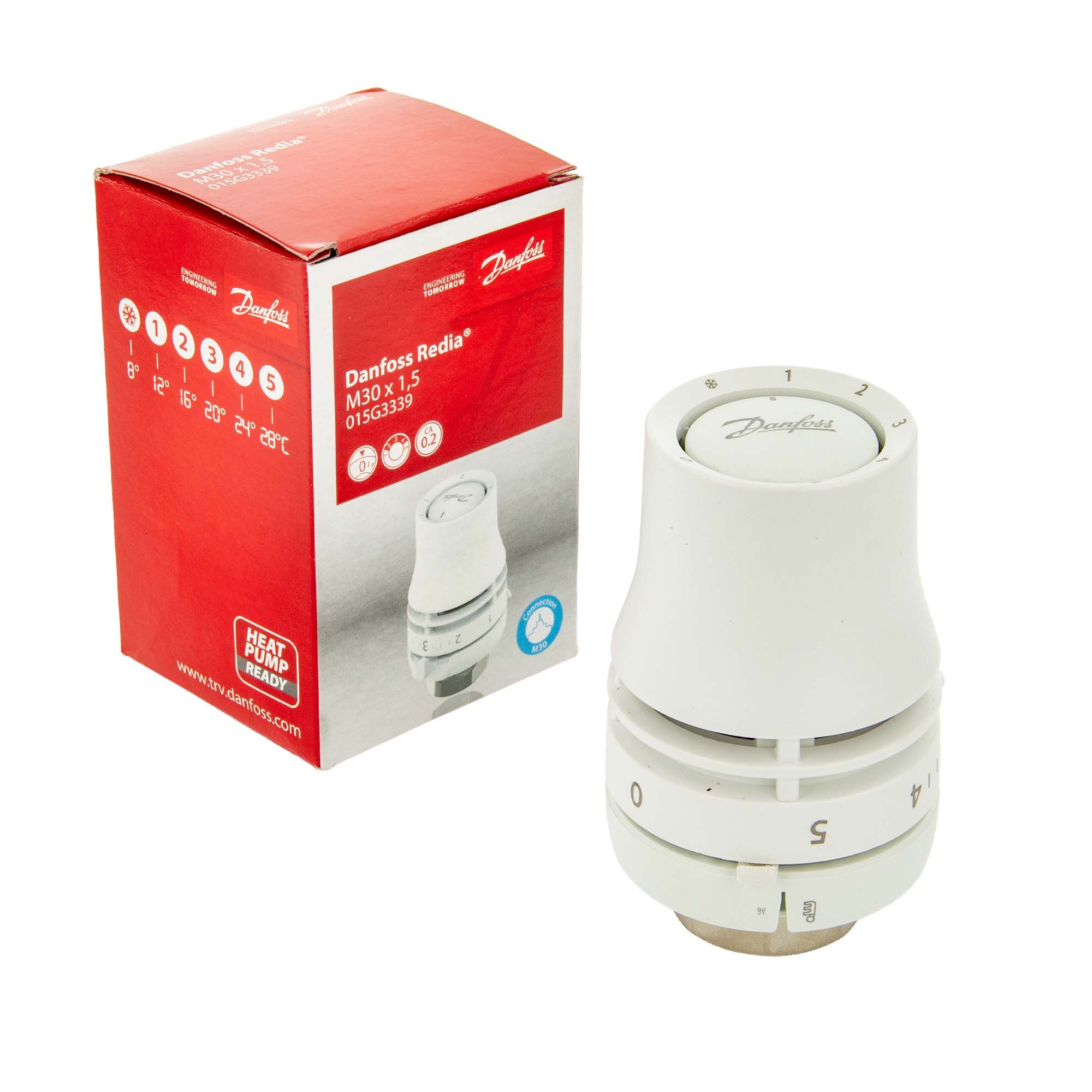 Danfoss Heizkörper Thermostat-Kopf Redia M30x1,5 mit Nullstellung, flüssigkeitsgefüllt
