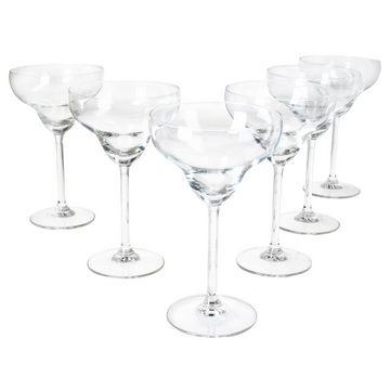 MamboCat Cocktailglas 6x Margarita Gläser 150ml mit Fuß Drinks Cocktail-Glas Feier Partys, Glas