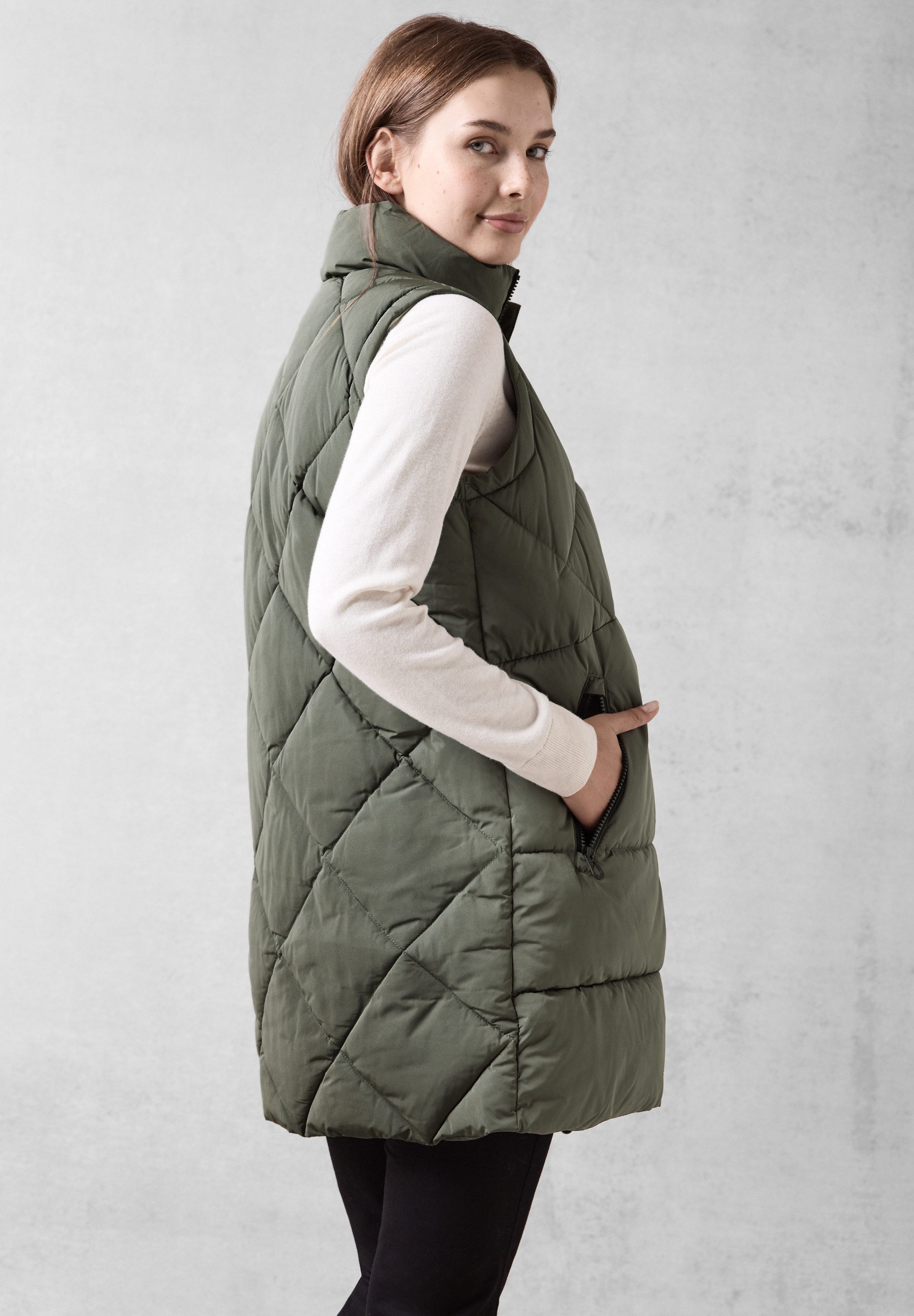 CECIL Steppweste mit Stehkragen