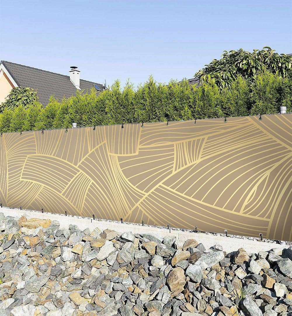 Sichtschutzzaunmatten Zaunbanner Goldene Bögen Sichtschutz Garten Zaun