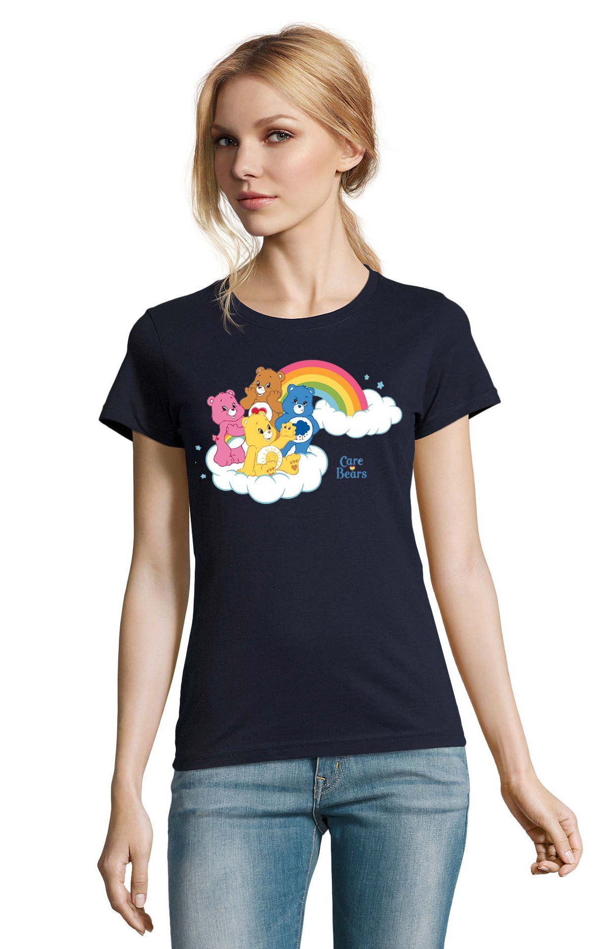Blondie & Brownie T-Shirt Damen Glücksbärchis Care Bears Hab-Dich-lieb Bärchis Wolkenland Damen Care Bears T-Shirt Hab-dich-lieb Bärchis Wolkenland Retro