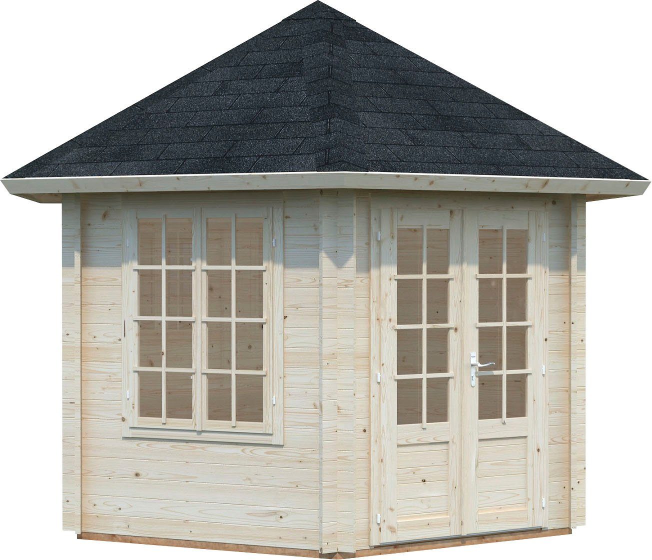 cm, Hanna, transparent Palmako Pavillon 385x385 Gartenhaus BxT: