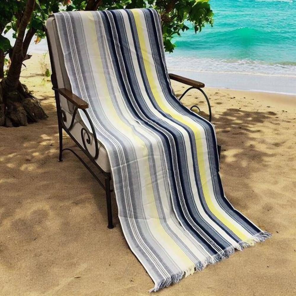 Marc O'Polo Home Duschtuch Eno Hammam Tuch Blue 100 x 180 cm, Frottier/ Baumwolle