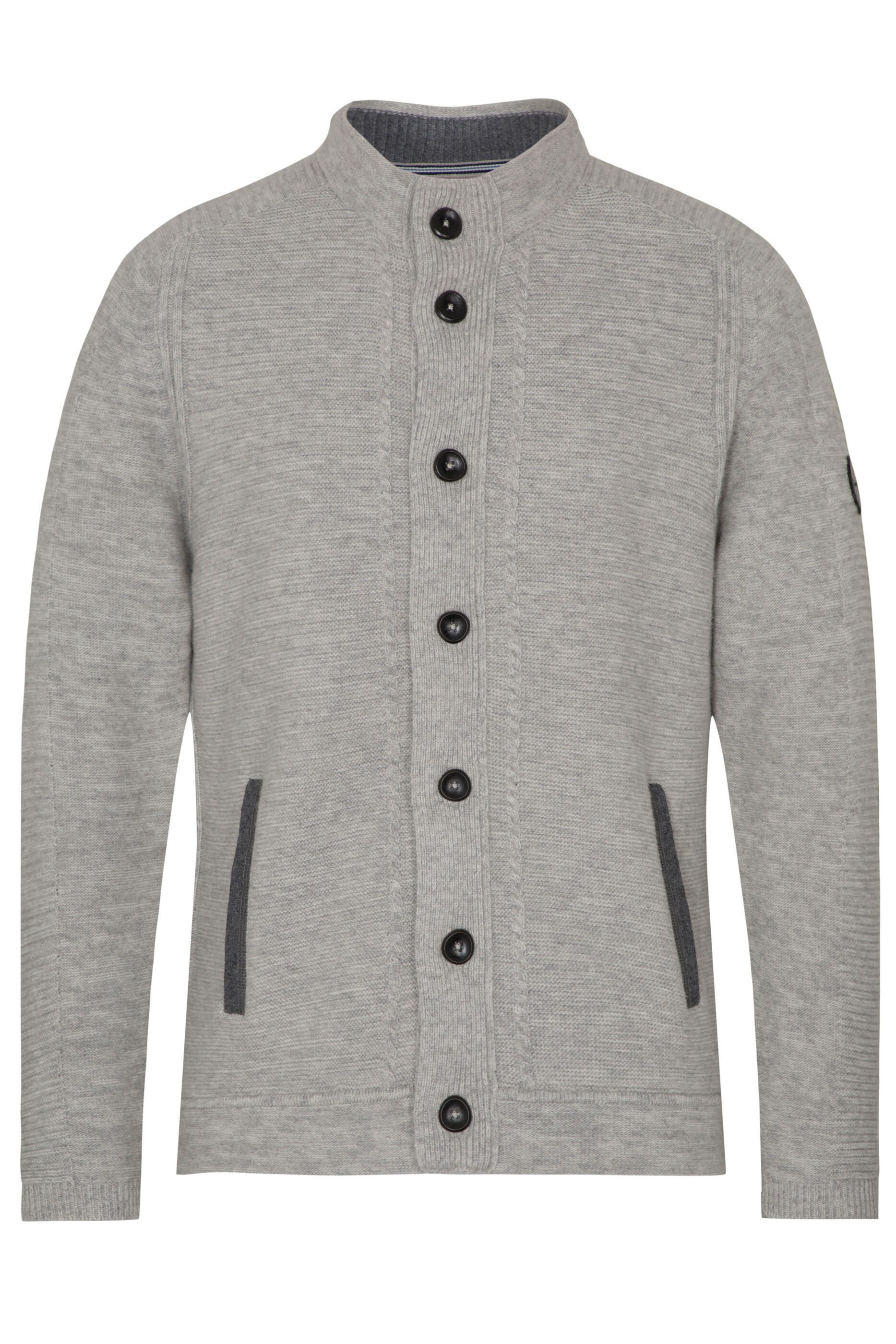 Spieth & Wensky Trachtenstrickjacke Strickjacke "Fabius" (1-tlg) im unifarbenen Look