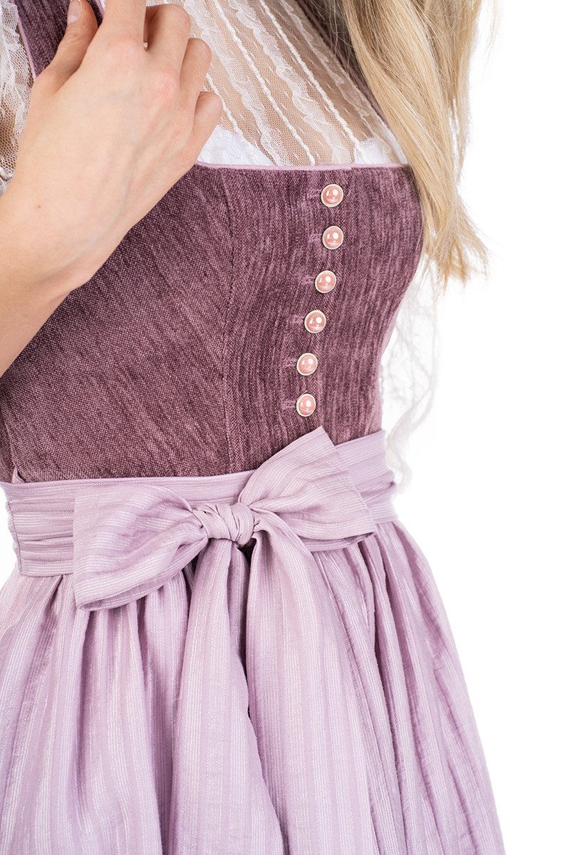 MarJo Dirndl Samt Dirndl 2tlg. - SARLEINSBACH - mauve