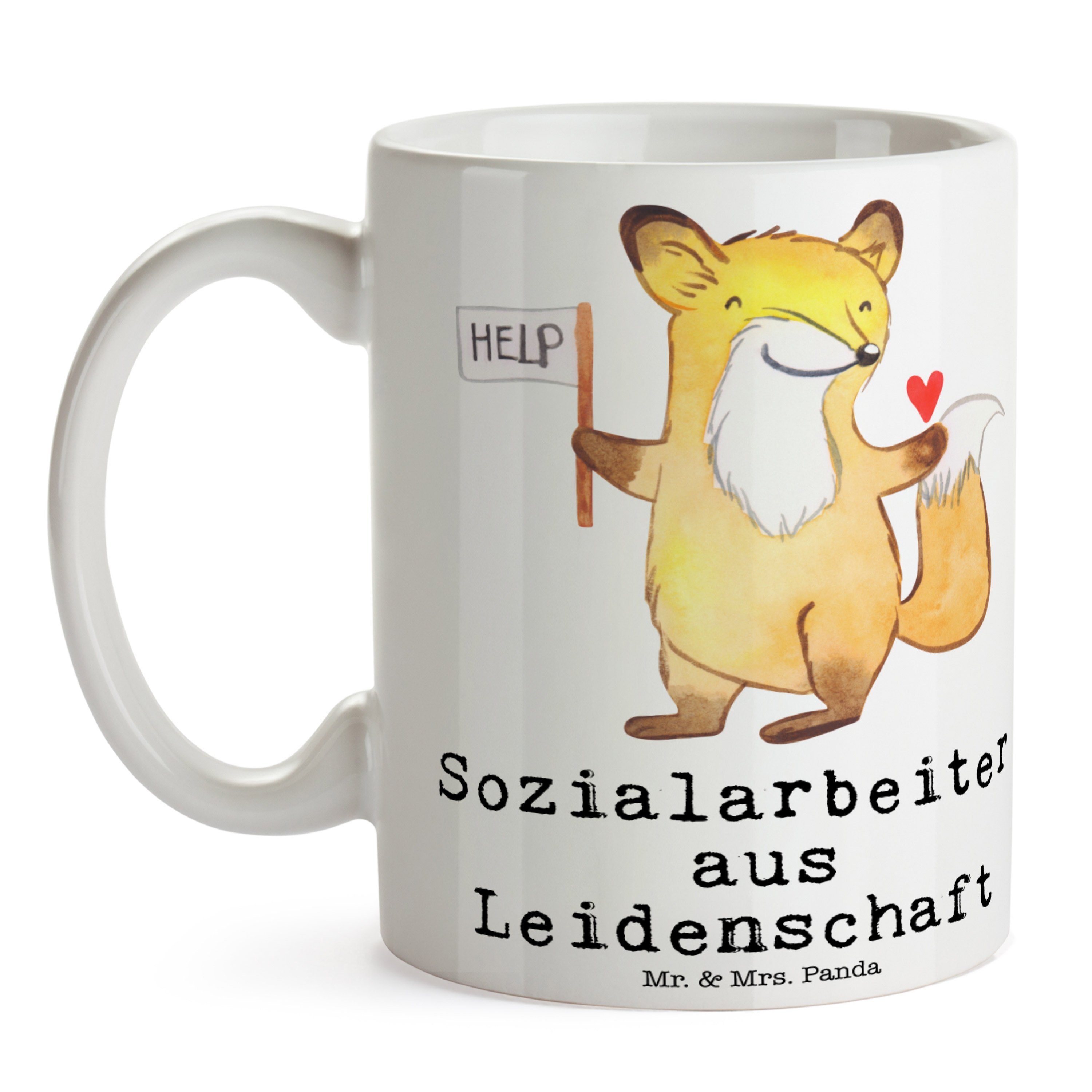 Sozialarbeiter Panda Mr. - Sprüche, Weiß Leidenschaft Kol, Tasse Tasse - & Keramik Geschenk, aus Mrs.