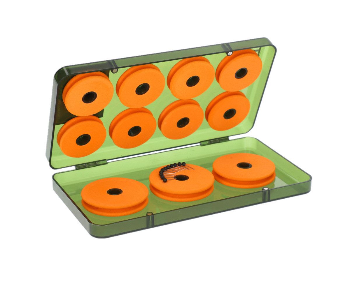 Vorfachschnur CHOD RIG BOX Vorfächer Aufwickler Vorfach Box Hakenbox Schaumscheiben