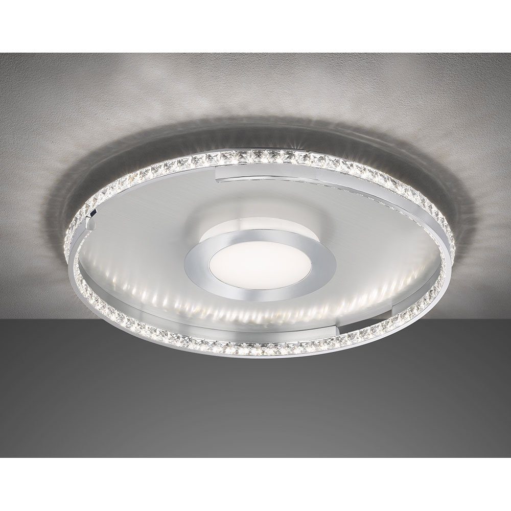 WOFI LED Deckenleuchte, LED-Leuchtmittel fest Esszimmer Kristalle Deckenlampe Warmweiß, 3 Deckenleuchte LED verbaut, mit