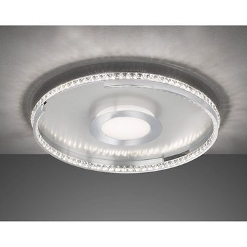 WOFI LED Deckenleuchte, LED-Leuchtmittel fest verbaut, Warmweiß, Deckenlampe Esszimmer LED Kristalle Deckenleuchte mit 3