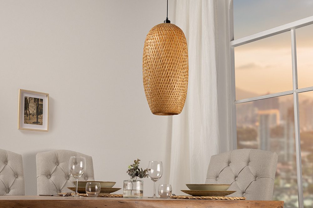 riess-ambiente Hängeleuchte ORGANIC LIVING 40cm natur · Pendellampe mit Sch günstig online kaufen